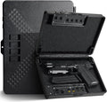 Gun Safe Alternative,Portable Gun Case Handgun Lock Box Quick Access Pistol Safe Small Handgun Storage with TSA Padlock,Instant Access Gun Box for Bedside and Car