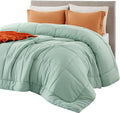 Bedsure Comforter Duvet Insert - Quilted Comforters Twin XL Size, All Season Duvet, GentleSoft Down Alternative Bedding Blanket, with 8 Tabs, Gifts for Women/Men, Sage Green, Twin XL 92 x 68 Inches