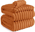 Bedsure GentleSoft Queen Blanket for Bed - Cozy Soft Fall Blankets for Women, Cute Large Fall Throws for Girls, Orange, 90x90 Inches