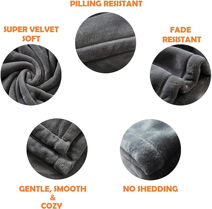 Elegant Comfort Luxury Velvety-Soft Coral Flannel Blanket Micro-Velour Ultra-Softness Fuzzy Plush, King/California King, Chocolate Brown