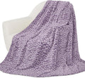 Purple Blankets for Women, Soft Plush Fleece Throw Blanket for Bed Couch, Purple Gifts for Women, Lavender Warm Throws for Girls Travel Camping, All Seasons Cozy Decor for Bedroom Dorm 50"x60"