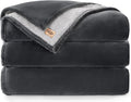UGG Nita King Size Blanket for Bed, Cozy Fluffy Blanket, Ultra Soft California King Bedding, Extra Large Throw for Couch, Luxury Home Decor, 110-inch x 90-inch, Charcoal Grey
