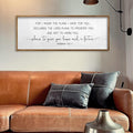 TQianJiang Jeremiah 29:11 Wall Art Bible Verse 40"x15" For I Know The Plans I Have For You Sign Large Christian Scripture Blessing Hanging Decoration (Wood