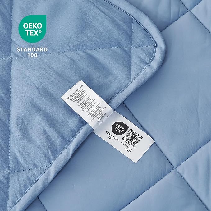 Cozy Bliss Cooling Blanket for Hot Sleepers King Size, Q-Max 0.45 Cooling Comfort, Cold Blankets for Night Sweats Sleeping, Ultra-Cool Lightweight Breathable Summer Blanket for Bed, Deep Blue