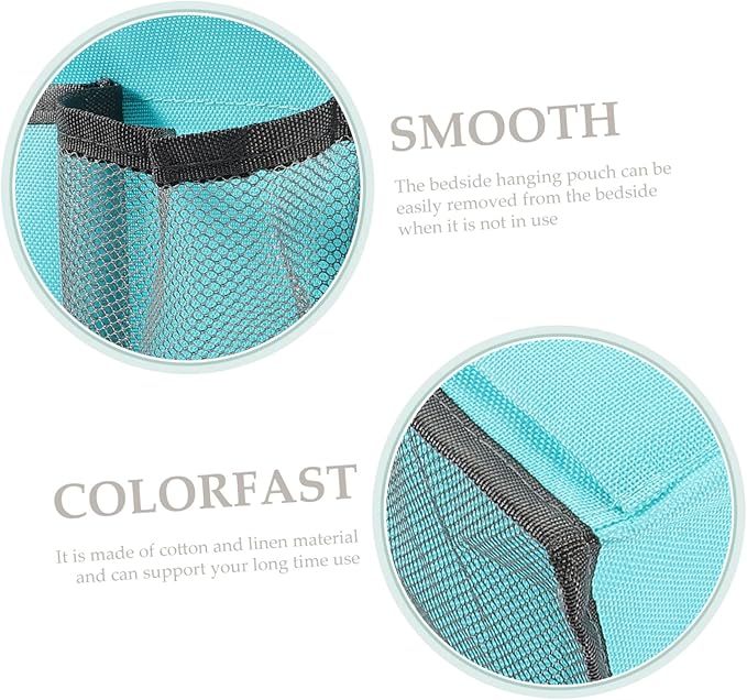 Cabilock Bed Storage Bedside Hanging Organizer Bedside Hanging Bag for Dorm Room Phone Book Charger Organizing Pouch