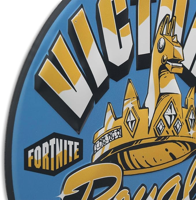 Fortnite Victory Royale Metal Wall Decor - Bold Fortnite Sign for Bedroom or Game Room