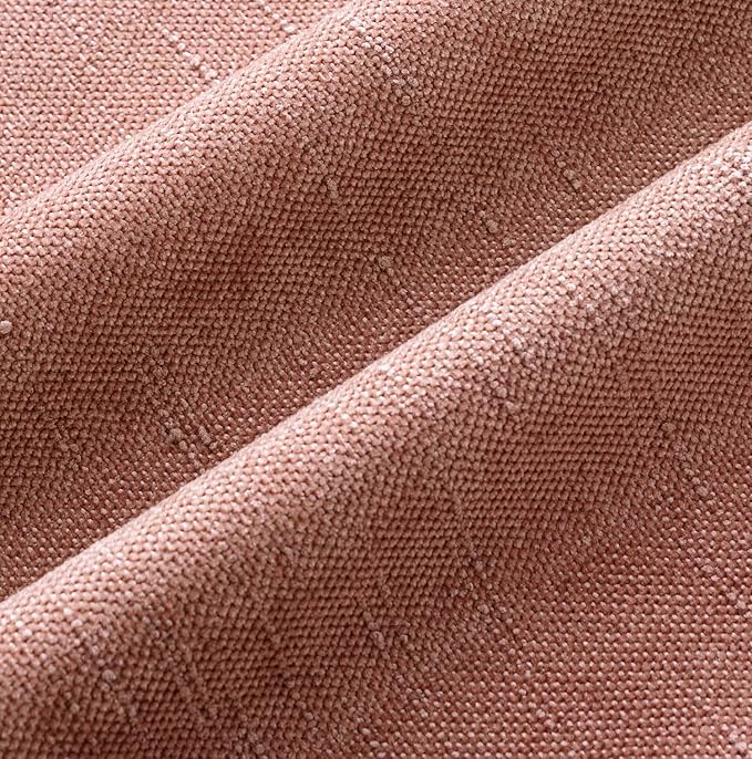 MIULEE Pack of 2 Decorative Throw Pillow Covers Soft Chenille Throw Pillows Solid Textured Cushion Covers for Spring Valentine's Day Couch Sofa Bedroom Living Room 18x18 Inch, Blush Dusty Pink