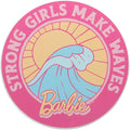 Mattel Barbie Strong Girls Make Waves Wood Wall Decor - Inspiring Barbie Sign for Bedroom or Play Room