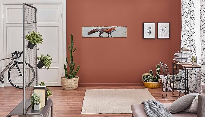 Fox Metal Sign 4x16in Vintage Rustic Plaque for Forest Cabin Wall Farmhouse Nature Decor