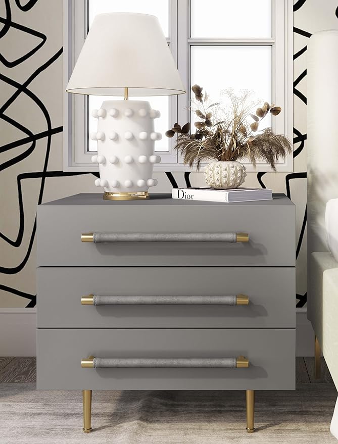 Tov Furniture Trident Nightstand (Grey)