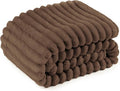 Bedsure GentleSoft Brown Fleece Blanket for Couch - Cozy Soft Blankets for Women, Cute Small Throws for Girls, 60x80 Inches