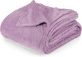 Utopia Bedding Lilac Fleece Blanket California King Size Lightweight Fuzzy Soft Anti-Static Microfiber Bed Blanket (102x96 Inch)