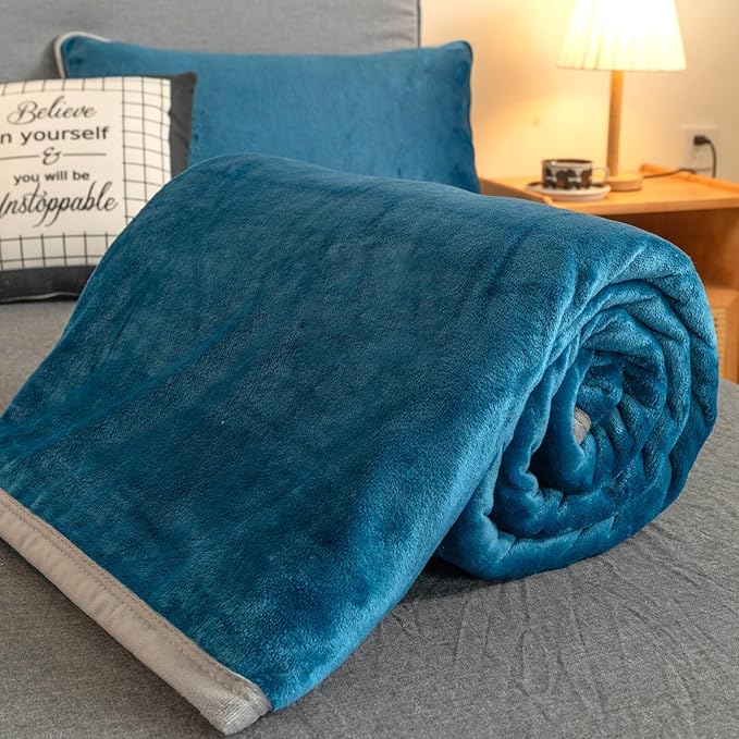 Fleece Bed Blankets Twin Size - Soft Lightweight Plush Fuzzy Cozy Luxury Blanket Microfiber Throw for Couch Bed,All-Season Breathable,60x80 Inches
