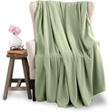Full/Queen Size Microfleece Blanket | Fleece Bed Blanket | All-Season Comfort| Supersoft Lightweight Throw Blanket | Plush Throw Blanket for Bed Couch or Sofa | Travel Blanket | Pet-Friendly | Green