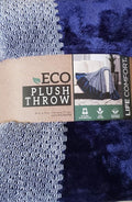 Life Comfort ECO Plush Throw 60 x 70 Inches,Blue