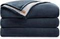 UGG Nita King Blanket for Bed, Cozy Fuzzy Blanket, Ultra Soft Cal King Bedding, Oversized Throw for Couch, Luxury Bedroom Decor, 110-inch x 90-inch, Navy Blue