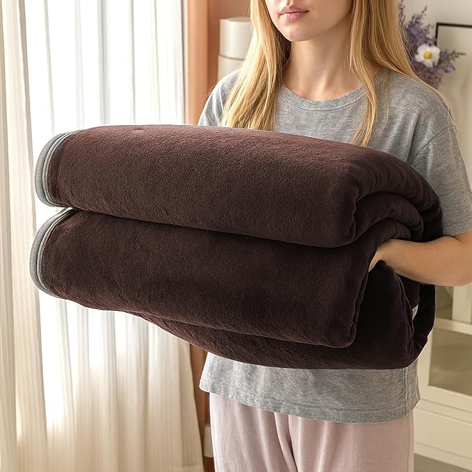 Fleece Bed Blankets Throw Size - Soft Lightweight Plush Fuzzy Cozy Luxury Blanket Microfiber Throw for Couch Bed,All-Season Breathable,40x60 Inches