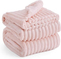 Bedsure GentleSoft Blankets Queen Size for Bed - Cozy Soft Blankets for Women, Cute Large Fleece Throws for Girls, Crystal Pink, 90x90 Inches