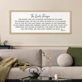 comurdyo The Lords Prayer Our Father Sign Wall Decor 40"X15" Bible Verse Quotes Christian Scripture Large Catholic Inspirational Wooden Framed Wall Hanging Art (Wood)