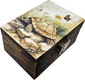 RK Collections Land Turtle Trinket Box I Nautical Jewelry Keepsake Box I Land Turtle Lovers Gift Idea For Animals (4x2.75)