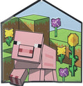 Minecraft Pig Metal Wall Decor - Fun Minecraft Sign for Bedroom or Game Room