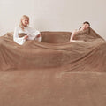 COOVA Oversized King Fleece Blanket 120x120 inches, Soft Cozy Warm Giant Extra Large 10'x10' Blanket for Bed, Sofa, Couch,Travel, Camping, California Huge Flannel Big Throw Blanket, Brown