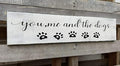 Dog Sign, Farmhouse Dog Lovers Decor, Pet Lover Gift (4 x 16 inches, Wood, Rectangular)