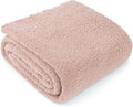 PAVILIA Super Soft Throw Blanket for Couch, Fluffy Cozy Lightweight Taupe Blanket, Large Fuzzy Warm Knit Blanket for Bed Sofa, Tan Taupe, 60x80