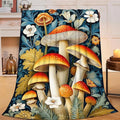 Mushroom Blanket for Girls Women Boys Men Adults Kids Soft Cozy Fleece Mushroom Lovers Throw Blankets Gifts Warm Flannel Plush Lightweight Decor for Couch Bed Sofa 50"X40"