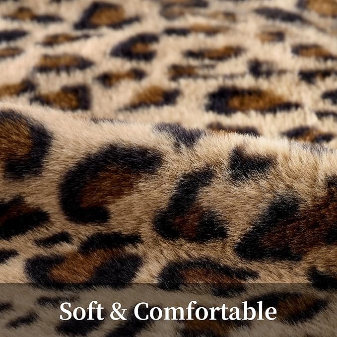 GALMAXS7 Cheetah Pillow Covers 20x20 Faux Fur Throw Pillow Covers Set of 2 Leopard Couch Pillow Covers Fluffy Soft Decorative for Home Living Room Bedroom