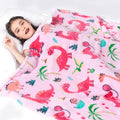 Lukeight Pink Dinosaur Toddler Blanket Gifts for Girls, Plush Dino Throw Blanket for Kids and Adults, Thick and Warm Girls Blanket for Teens Birthday (Dinosaur, 50x60 Inches)