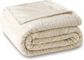 SOCHOW Super Soft Flannel Fleece Throw Blanket, Lightweight Cozy Warm Leaves Textured Plush Blanket for Bed Couch Sofa, 60 x 80 Inches, Linen