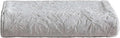 Eddie Bauer - Throw Blanket, Ultra-Soft & Embossed Plush Bedding, Blanket for Couch & Bed (Woodblock Floral Grey, 50" x 70")