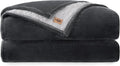 UGG Nita Full/Queen Blanket, Cozy Soft Queen Bedding, Plush Fleece Blanket for Bed, Extra Large Throw for Couch, Luxury Bedroom Decor, 90-inch x 90-inch, Charcoal Grey