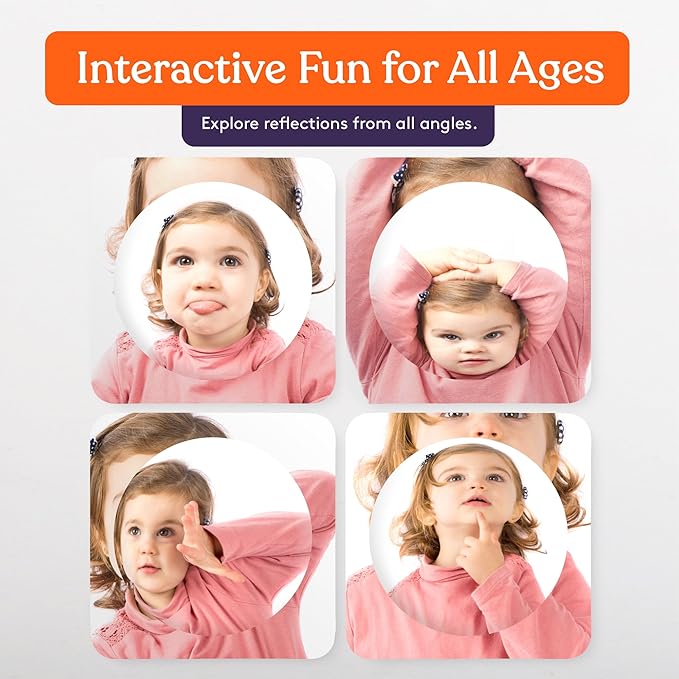 Special Supplies Sensory Bubble Wall Mirror - Interactive Acrylic Mirrors for Wall Decoration and Sensory Toys for Kids Classroom or Home -Sensory Room Decor -Visual, Tactile Stimulation (1 Pk)