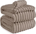 Bedsure GentleSoft Light Brown Fleece Blanket for Couch - Cozy Soft Blankets for Women, Cute Small Throws for Girls, 90x90 Inches