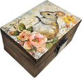 RK Collections Mouse Trinket Box Small Jewelry Keepsake Box | Storage Box for Girls Women | Gift Idea, Animal Lover Ornaments for Home Décor (4 x 2.75)