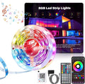 LED Lights for Bedroom 50FT, RGB LED Strip Lights Music Sync, DIY Color Changing LED Light Strip with Remote & App Controll, Led Lights for Room Decor Tape Lights Ambiant Lighting (1 Roll)