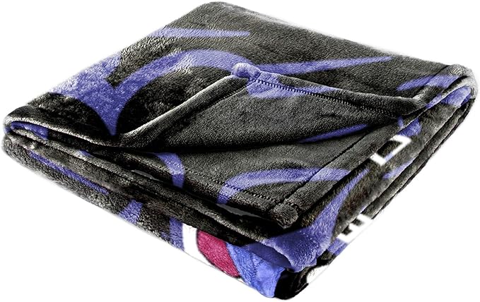 Jay Franco Kids Plush Throw Blanket – Ultra Soft Cozy Plush Fleece for Bed, Couch, Sofa, Home Décor, Official Licensed Derpy, Black - Kpop Demon Hunters, 50x60 - Large Throw