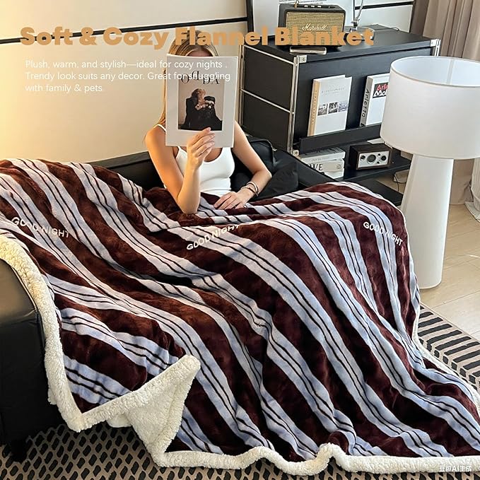 Queen Size Fleece Blanket Gift for Women Girl - Soft Cozy Fuzzy Blankets for Bed Couch Winter All Season 90x90 Inches