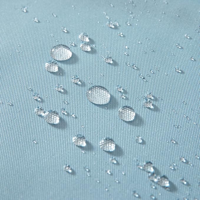 MIULEE Pack of 2 Decorative Outdoor Waterproof Pillow Covers Garden Cushion Sham Throw Pillowcase Shell for Spring Patio Tent Couch 20x20 Inch Blue