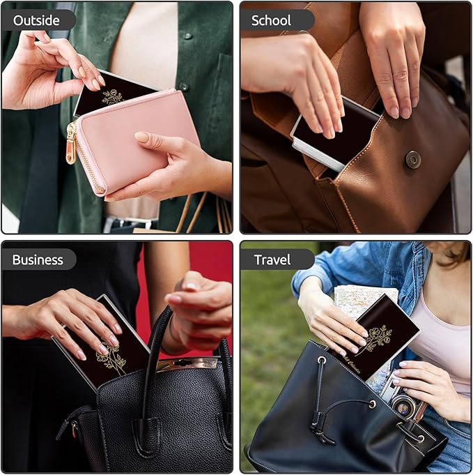 Pocket Calendar 2026-2027, Pocket Planner 2026-3.7" x 6.7" - Runs from January 2026 Until December 2027, Monthly Planner 2026-2027 with PVC Cover for Planning, Black