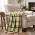 Horaldaily Yellow Green Farmhouse Plaid Spring Decorative Blanket Throw, Spring Summer Rustic Soft Lightweight Blanket for Couch Sofa Bed Lounging Decoration, Ideal Gifts for Kids Adults Self, 50x60