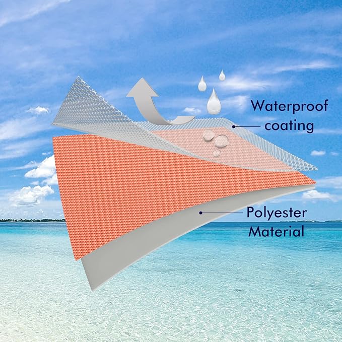 MIULEE Pack of 2 Decorative Outdoor Waterproof Pillow Covers Square Garden Cushion Sham Throw Pillowcase Summer Shell for Patio Tent Couch 18x18 Inch Coral Red