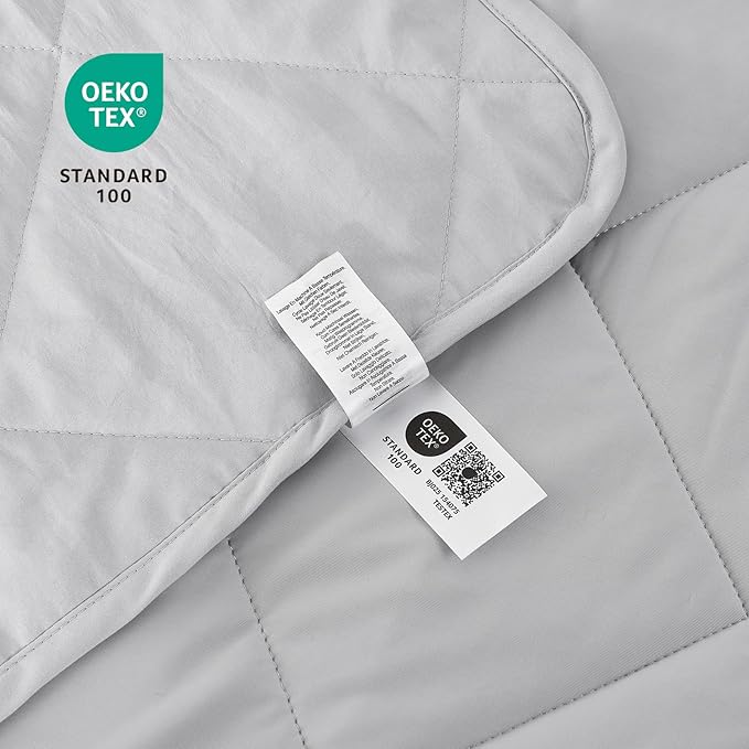 Cozy Bliss Cooling Throw Blanket for Hot Sleepers 50"x70", Q-Max 0.45 Cooling Comfort, Cold Blankets for Night Sweats Sleeping, Ultra-Cool Lightweight Breathable Blanket for Couch Bed, Mist Grey