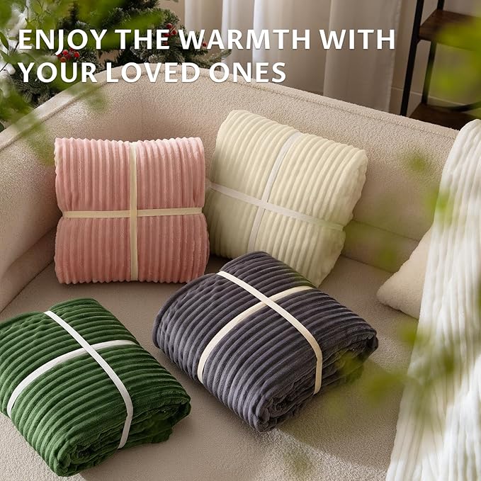 Reaks Electric Heated Throw Blanket, Silky Soft Flannel & Sherpa Heating Blanket Throw with 5 Heat Levels & 3 Hours Auto Off, Warm Gifts for Women Mom Grandma, ETL Certified (50x60 inches, Beige)