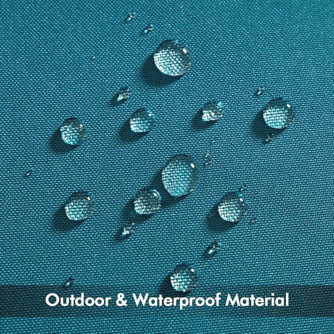 MIULEE Pack of 2 Decorative Outdoor Waterproof Pillow Covers Square Garden Cushion Sham Throw Pillowcase Shell for Spring Patio Tent Couch 18x18 Inch Deep Blue