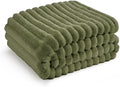 Bedsure GentleSoft Twin XL Blanket for Bed - Cozy Soft Blankets for Women, Cute Small Fleece Throws for Girls, Birthday Gifts for Women Decor Gifts, Moss, 66x90 Inches