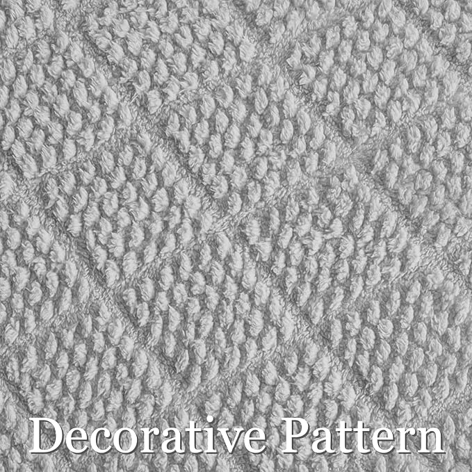 Whale Flotilla Fuzzy Fleece Throw Blanket for Couch, Bed, Soft Fluffy Jacquard Waffle Blankets for All Season, Lightweight and Warm, 50x60 Inch, Light Grey