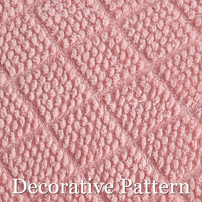 Whale Flotilla Fuzzy Fleece Throw Blanket for Couch, Bed, Soft Fluffy Jacquard Waffle Blankets for All Season, Lightweight and Warm, 50x60 Inch, Pink